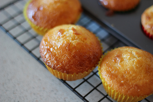 Coconut Lemon Syrup&nbsp;Cupcakes