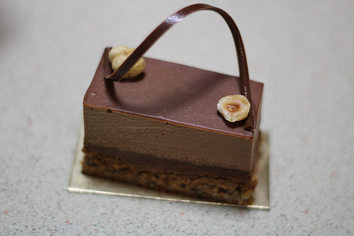 Ganache Chocolate – Hazelnut Fan&nbsp;Slice