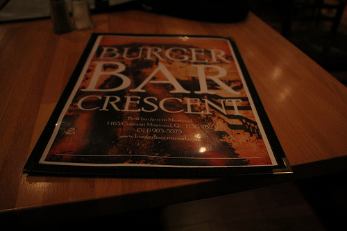 Burger Bar Crescent – Montreal&nbsp;Series